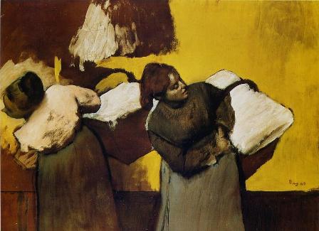 Edgar DEGAS 1834-1917 «Blanchisseuses portant du linge» 1876-1878, collection privée